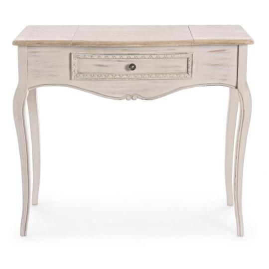 provence stilusu mediterran sminkasztal fesulkodo asztal rusztikus vintage tomorfa antikolt provanszi klasszikus feher tukros kisasztal iroasztal gyerekszoba ekszertartos asztalka.jpg